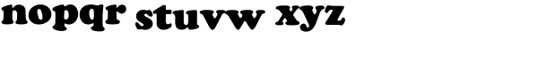 Cooper Black EF Bold Font LOWERCASE
