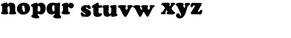Cooper Black Headline Font LOWERCASE