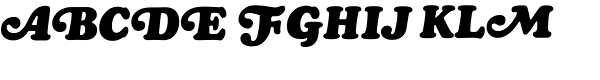Cooper Black Italic Swash Traditional Font UPPERCASE