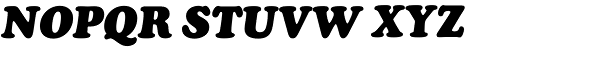 Cooper Black Italic Font UPPERCASE