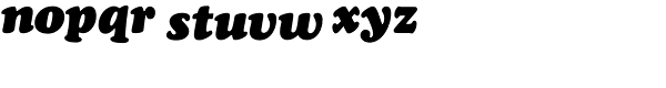 Cooper Black Italic Font LOWERCASE