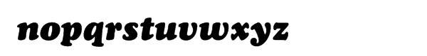 Cooper Cyrillic Black Italic Font LOWERCASE