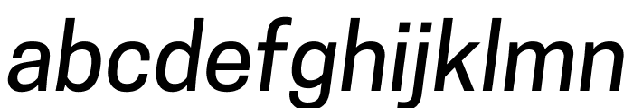 CooperHewitt-MediumItalic Font LOWERCASE