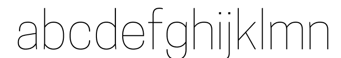 CooperHewitt-Thin Font LOWERCASE