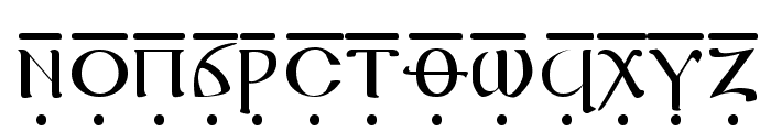 Coptic Bold Font UPPERCASE
