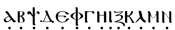 Coptic Bold Font LOWERCASE