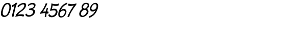 Cordin Condensed Oblique Font OTHER CHARS