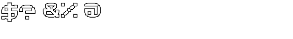 Cordite-Inline Font OTHER CHARS