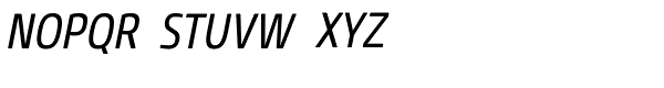 Core Sans M 47 Cn Regular Italic Font UPPERCASE