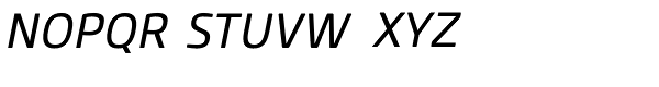 Core Sans M SC 45 Regular Italic Font UPPERCASE