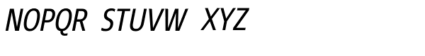 Core Sans N SC 47 Cn Regular Italic Font UPPERCASE