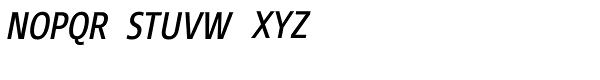 Core Sans N SC 47 Cn Regular Italic Font LOWERCASE