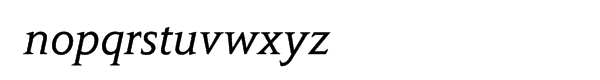 Cornet BQ Light Italic Font LOWERCASE