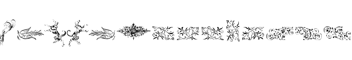 Cornucopia of Ornaments Two Font UPPERCASE