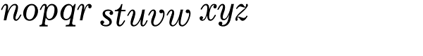 Corona Italic Font LOWERCASE