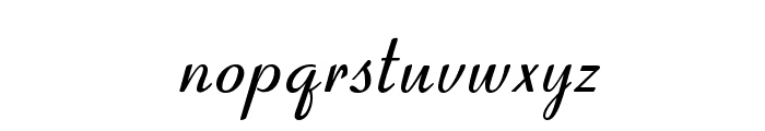 Coronet Normal Font LOWERCASE