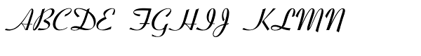 Coronet Std Bold Font UPPERCASE