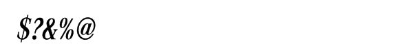 Corporate A Pro Demi Condensed Italic Font OTHER CHARS