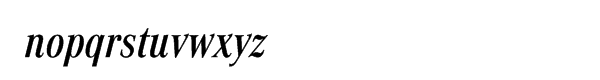 Corporate A Pro Demi Condensed Italic Font LOWERCASE