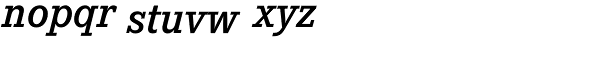 Corporate E Demi Italic Font LOWERCASE