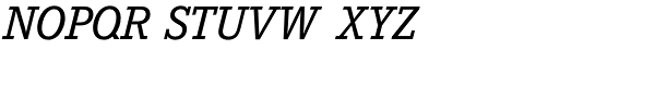 Corporate E Medium Italic Font UPPERCASE
