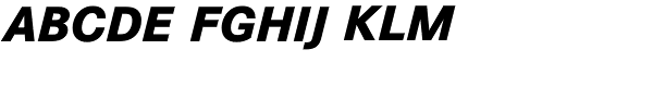 Corporate S BQ Ext Bold Ital OsF Font UPPERCASE