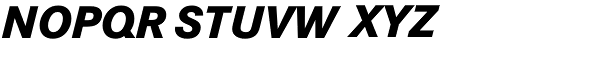 Corporate S BQ Ext Bold Ital OsF Font UPPERCASE