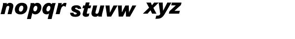 Corporate S BQ Ext Bold Ital OsF Font LOWERCASE