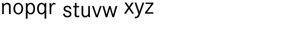 Corporate S BQ Regular Font LOWERCASE
