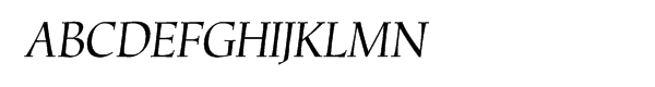 Corvallis Oblique Font UPPERCASE