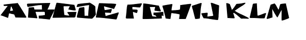 Cosmic Dude Font LOWERCASE
