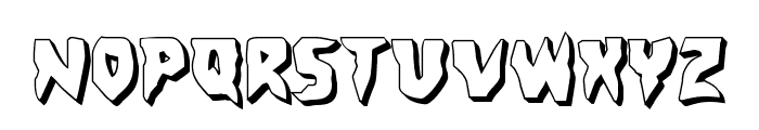 Count Suckula 3D Font LOWERCASE