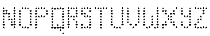 Counting Stars Regular Font UPPERCASE