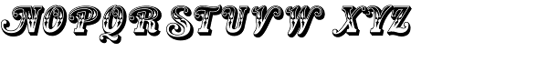 Country Western Swing Font UPPERCASE