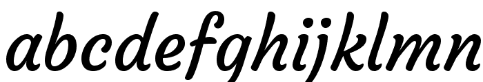 Courgette Regular Font LOWERCASE