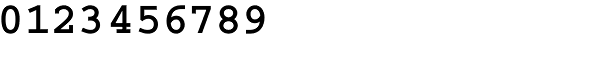 Courier Bold Font OTHER CHARS