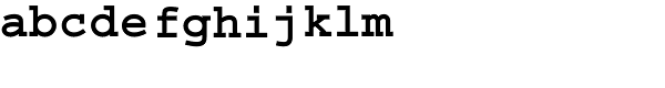 Courier Std-Bold Font LOWERCASE