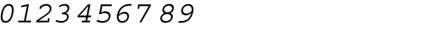 Courier Std-Oblique Font OTHER CHARS