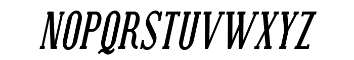 Covington Cond Bold Italic Font UPPERCASE