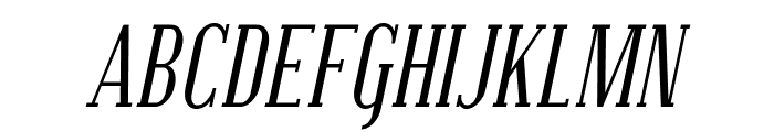 Covington SC Cond Italic Font UPPERCASE