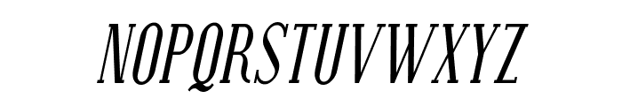 Covington SC Cond Italic Font LOWERCASE