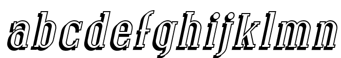 Covington Shadow Italic Font LOWERCASE