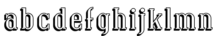 Covington Shadow Font LOWERCASE