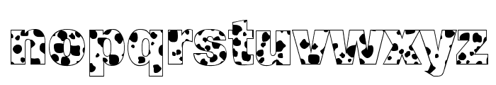 Cow-Spots Regular Font LOWERCASE