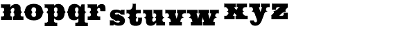 Cowboy Western Font LOWERCASE