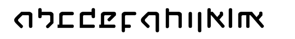 CQN Molecular Thermo Font LOWERCASE