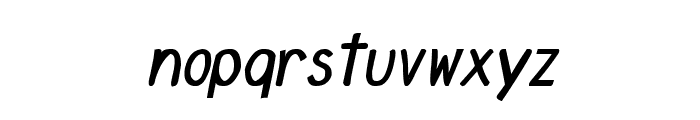 CRU-Chaipot-handwritten-blod-ltalic Font LOWERCASE