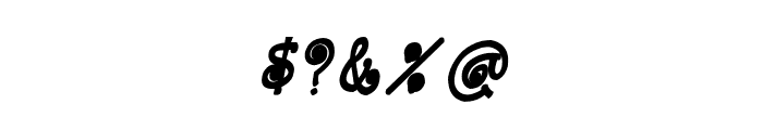 CRU-Kanda-Hand-Written-Bold-Italic Font OTHER CHARS
