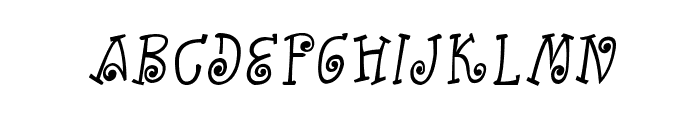 CRU-Kanda-Hand-Written-Italic Font UPPERCASE