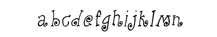 CRU-Kanda-Hand-Written-Italic Font LOWERCASE